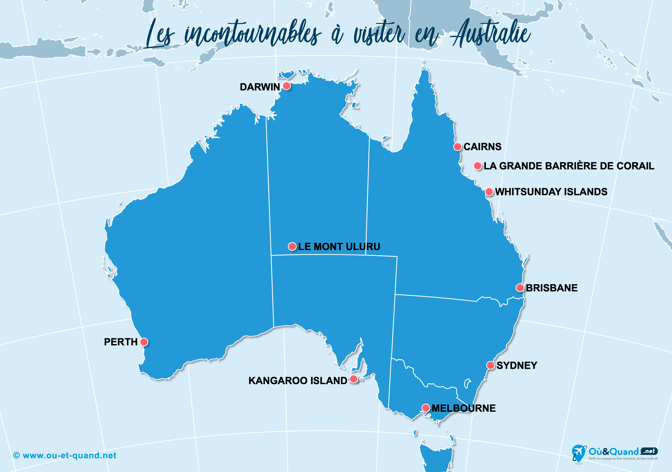 30 lieux incontournables à voir en Australie