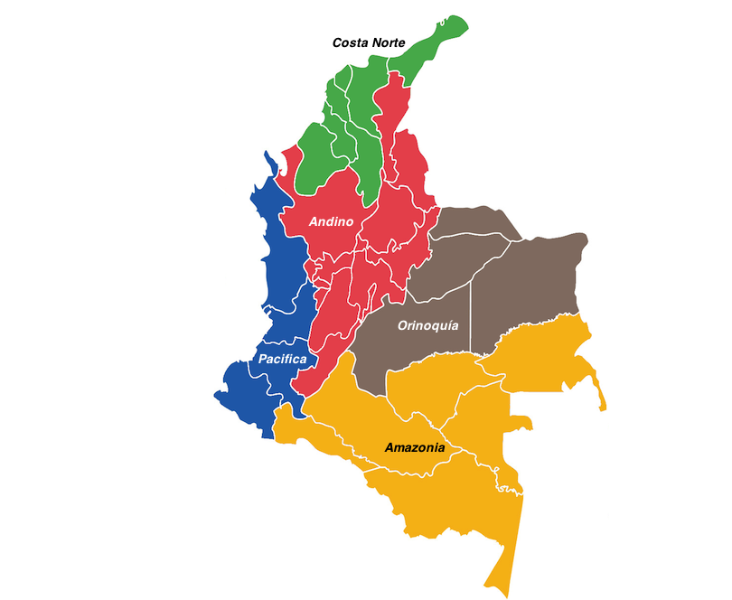 6 plus belles rÃ©gions de Colombie