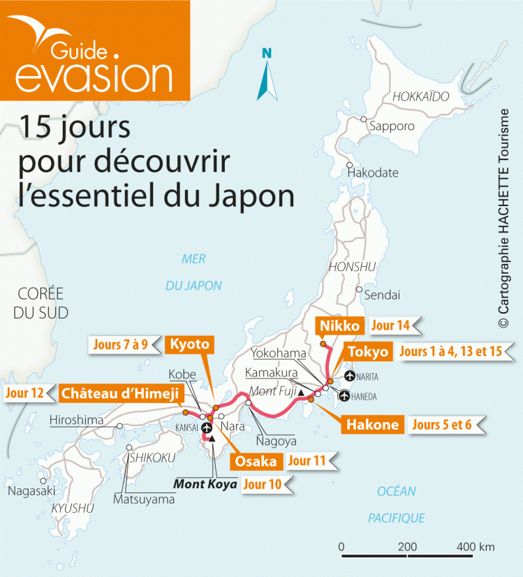 Circuit Japon en 15 jours : itinéraire de voyage