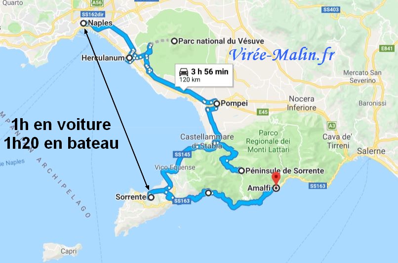 Comment aller de Naples à Sorrente