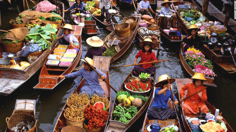 Les 6 meilleurs marchés flottants de Bangkok